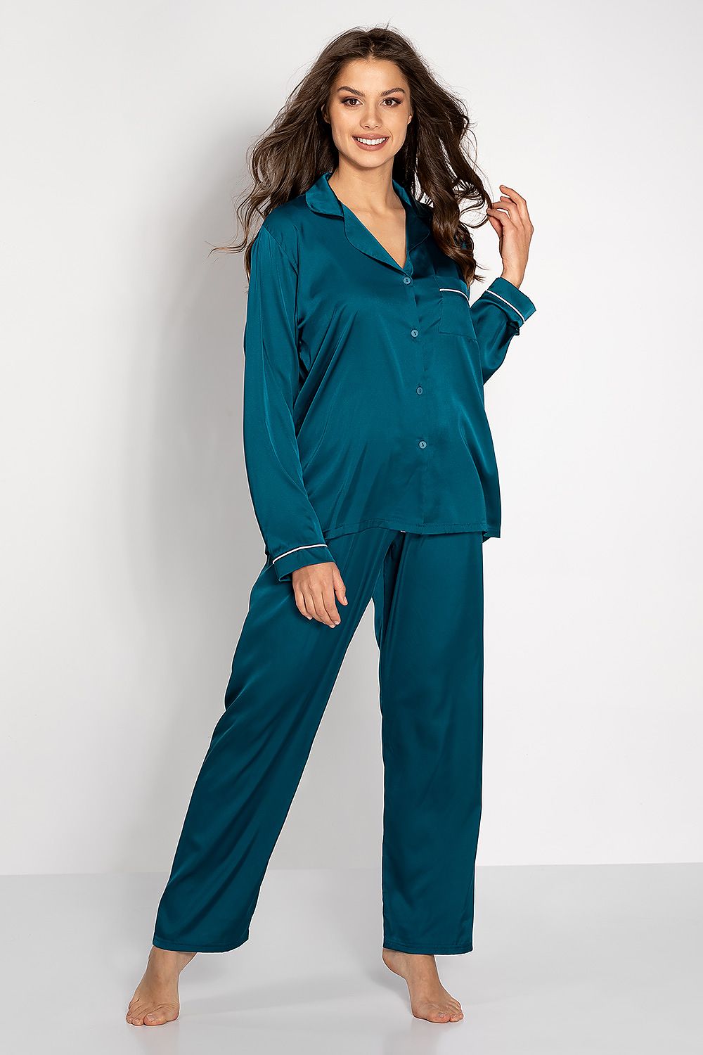 Elegant Satin Pajama Set