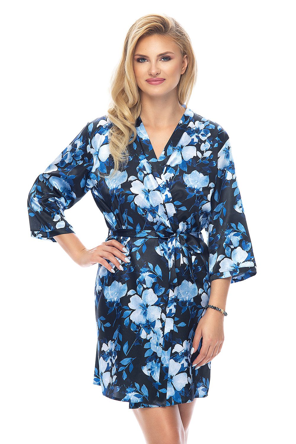 Fleur de Blue Bathrobe